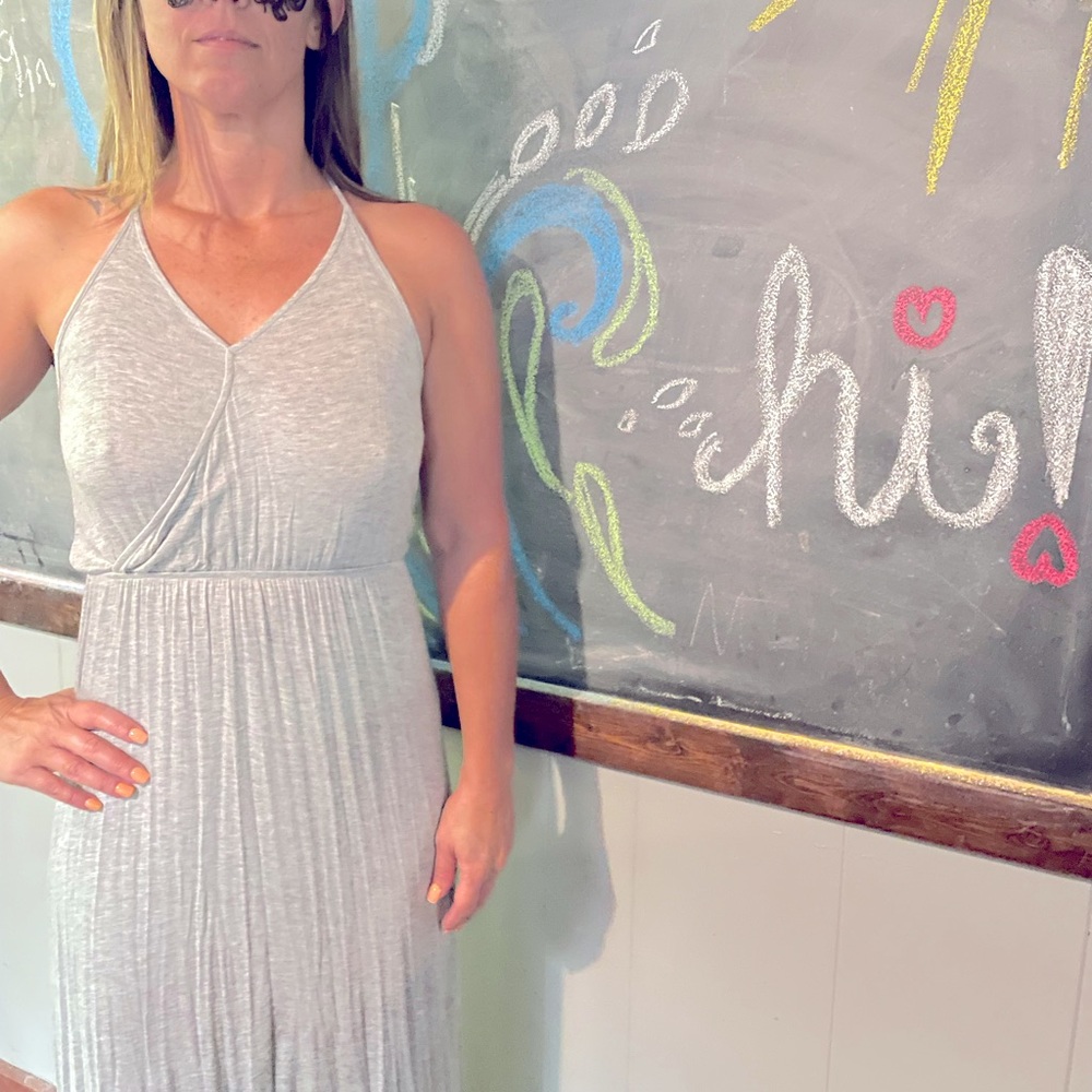 *5 for $25* lightweight gray maxi dress sz small